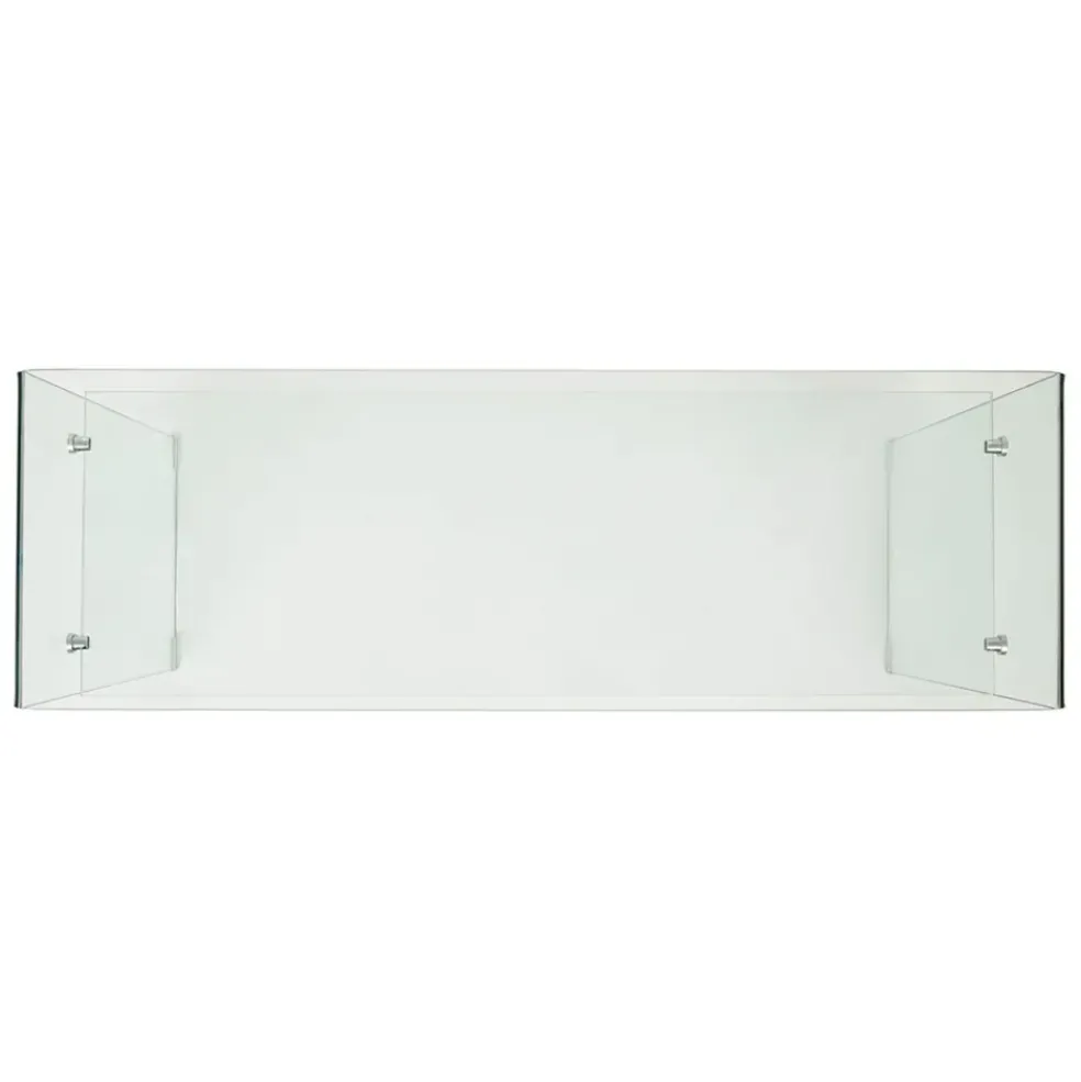 Console 1 étagère en verre trempé - Adela