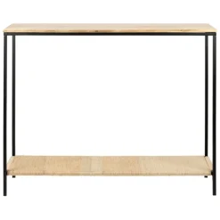 Console en manguier et fer noir 100x35xh80cm - Maderia