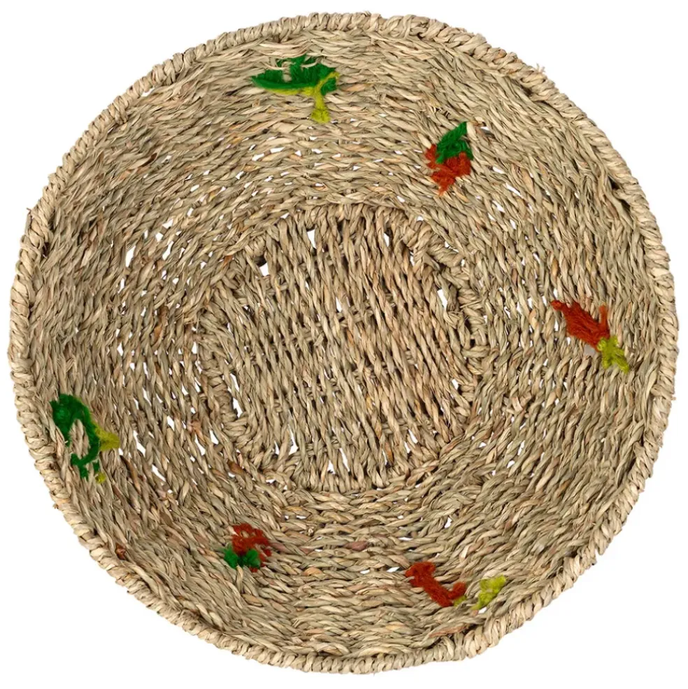 Corbeille en jonc de mer naturel d28cm - P'tit Légume