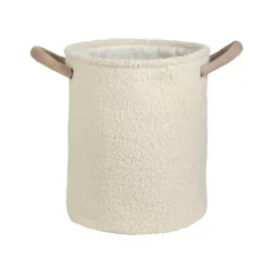 Corbeille en tissu écru h41cm - Bohème