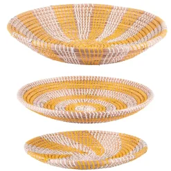 Coupe en jonc de mer jaune d46cm