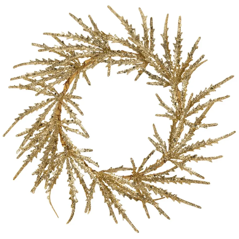 Couronne en métal doré d30cm - Ivernia