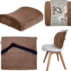 Coussin à mémoire de forme pour le dos marron