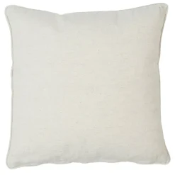 Coussin carré p'tite fleur naturel 40x40cm en coton