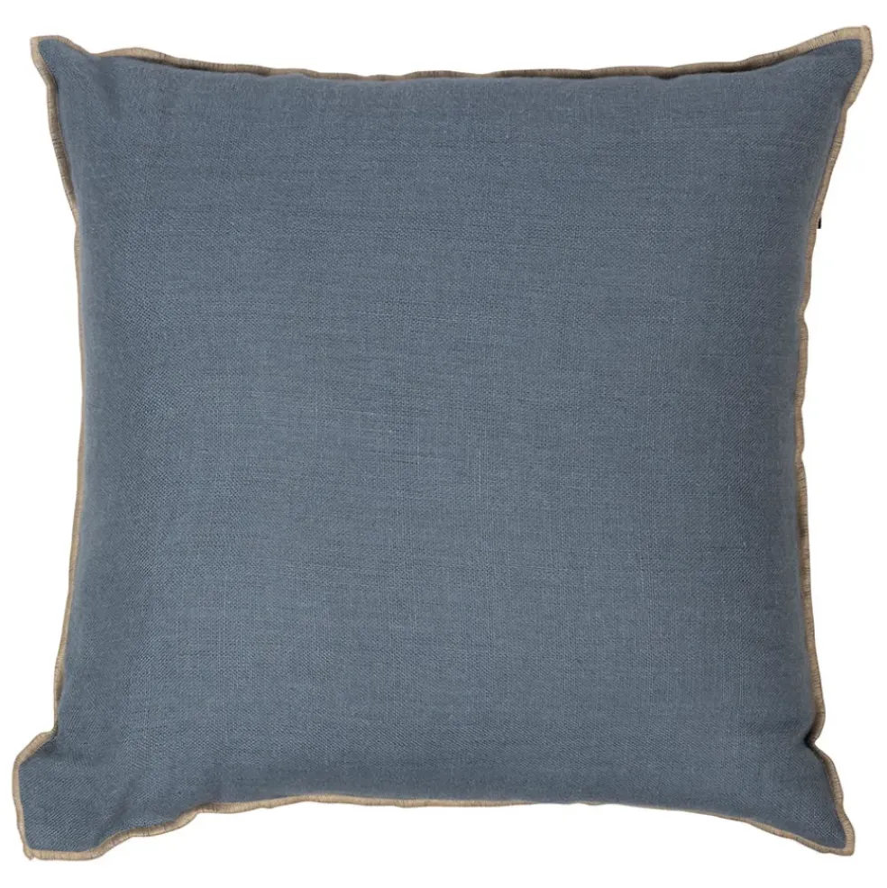 Coussin en lin turquin 45x45cm - Chennai