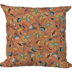 Coussin extérieur en coton terracotta 40x40cm - Kerala