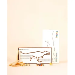 Deco murale en acier marron 30x15cm - Tyrannosaure