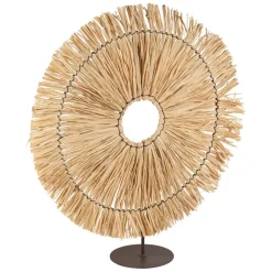 Deco rosace cuzco naturel d45cm