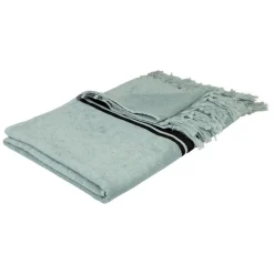 Drap de plage en coton uni jade 90x180cm - Tuitti