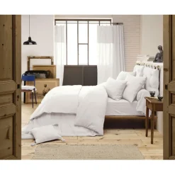 Drap housse chantilly en gaze de coton 160x200cm - Gaia