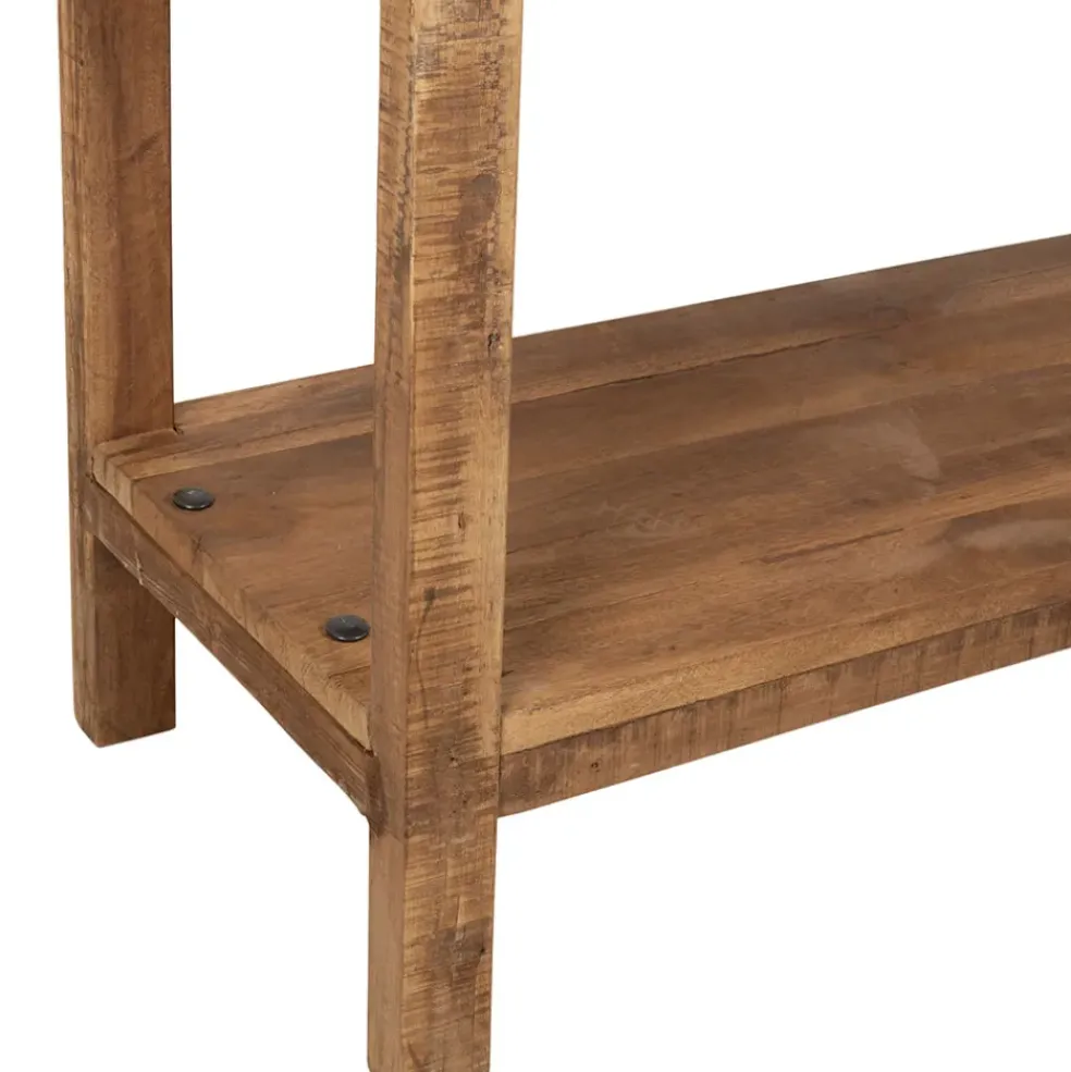 Etagère 3 niveaux en bois recyclé naturel 90x35xh100cm - Campagne