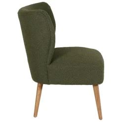 Fauteuil bouclette vert - Eleonor
