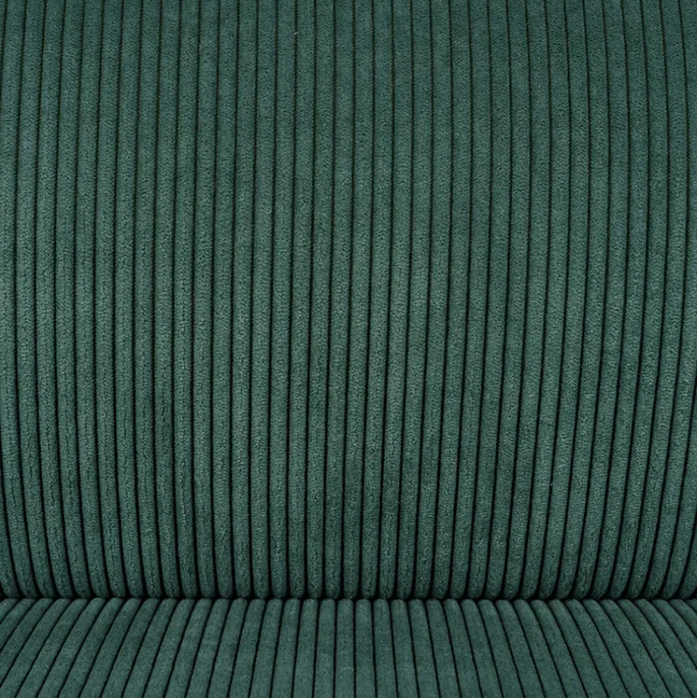 Fauteuil en velours côtelé vert - Chelsea