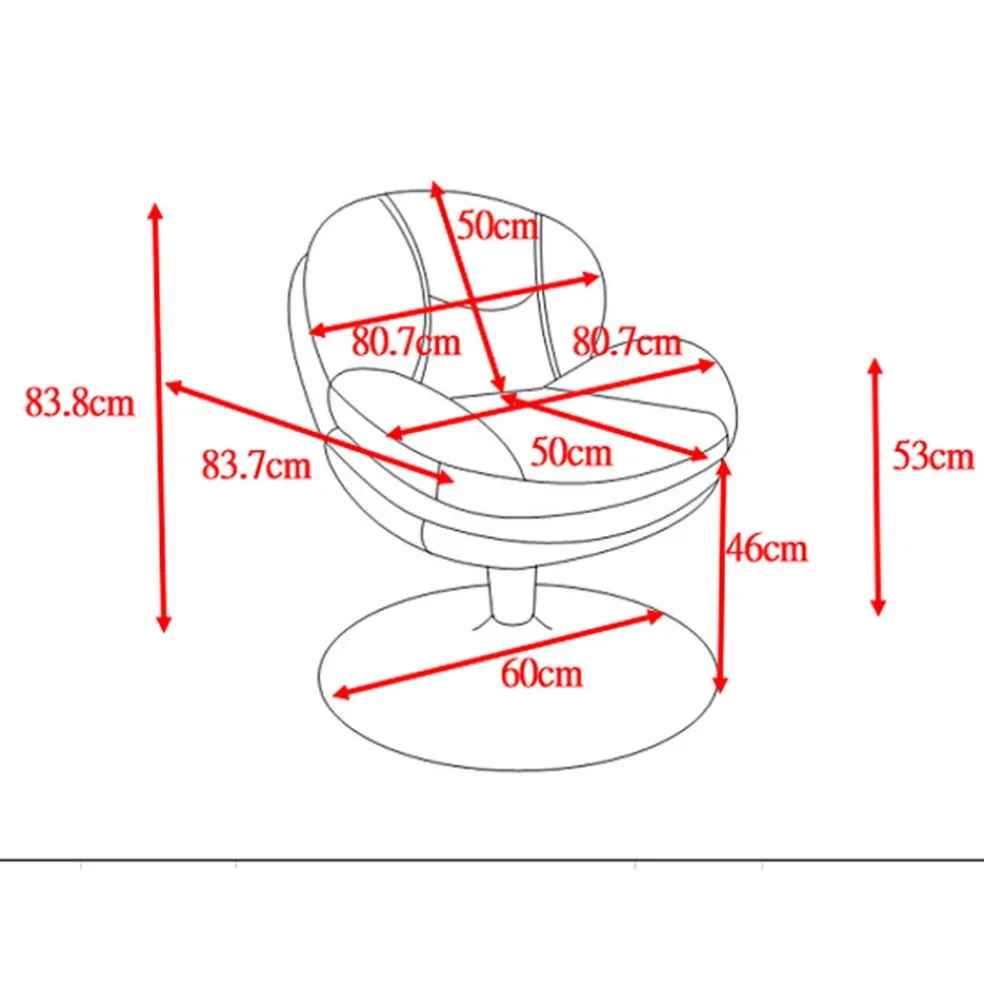 Fauteuil pivotant en velours kaki - Topi