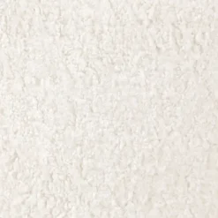 Fauteuil tissu effet mohair écru - Vesna