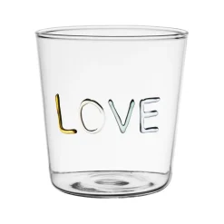 Gobelet love en verre multicolore 35cl - Colorea