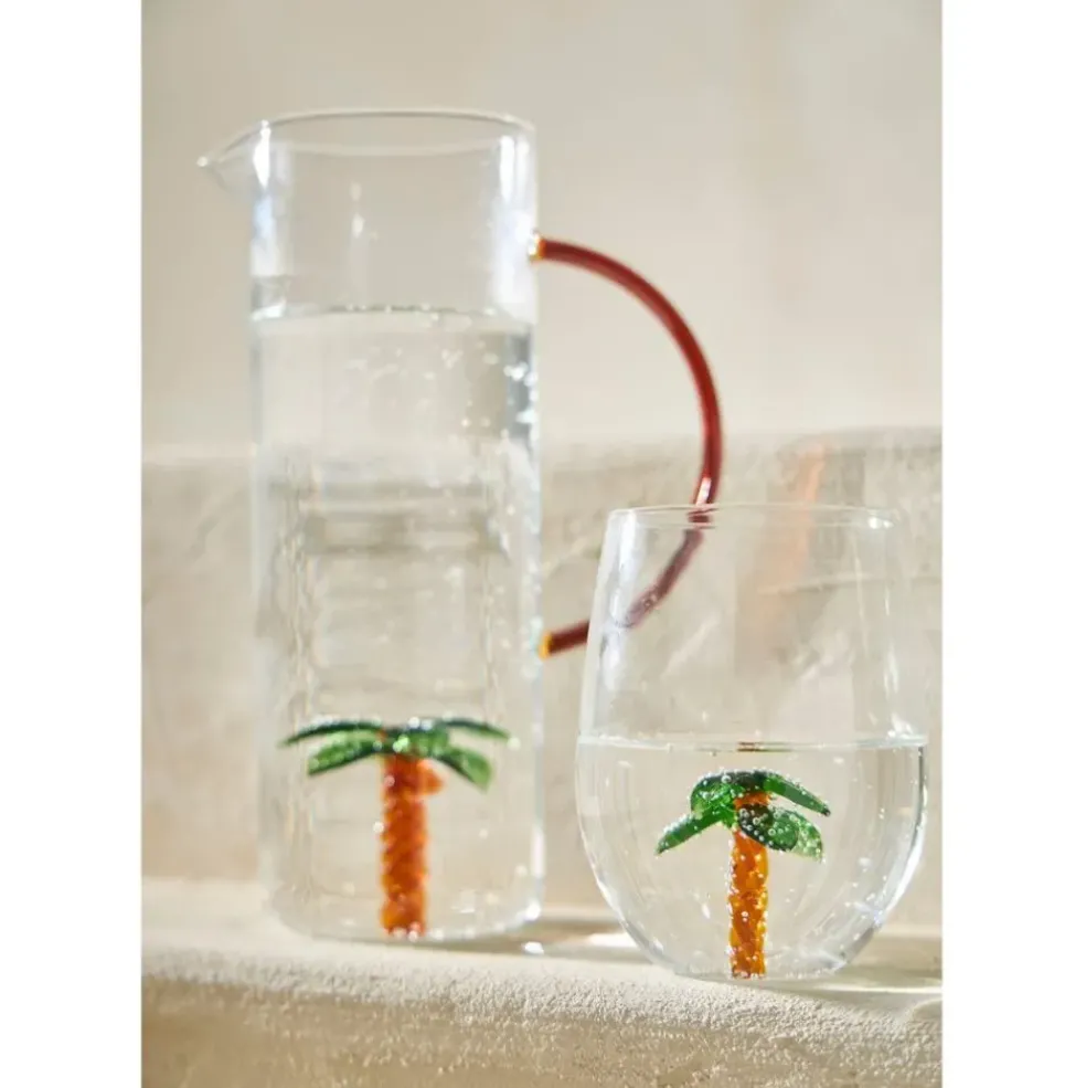 Gobelet palmier en verre 60cl - Colorea