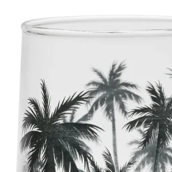 Gobelet palmier noir 25cl en verre - palmea