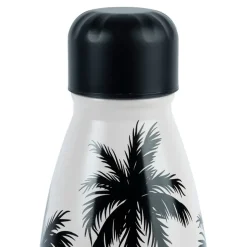 Gourde isotherme palmier écru et noir 50cl en inox - palmea