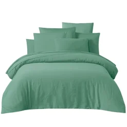 Housse de couette en coton céladon 140x200cm - Taloa
