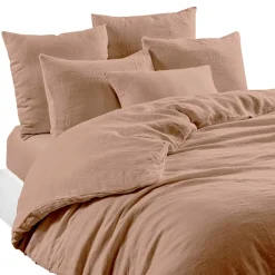 Housse de couette en lin et coton cimarron 240x220cm - Limy