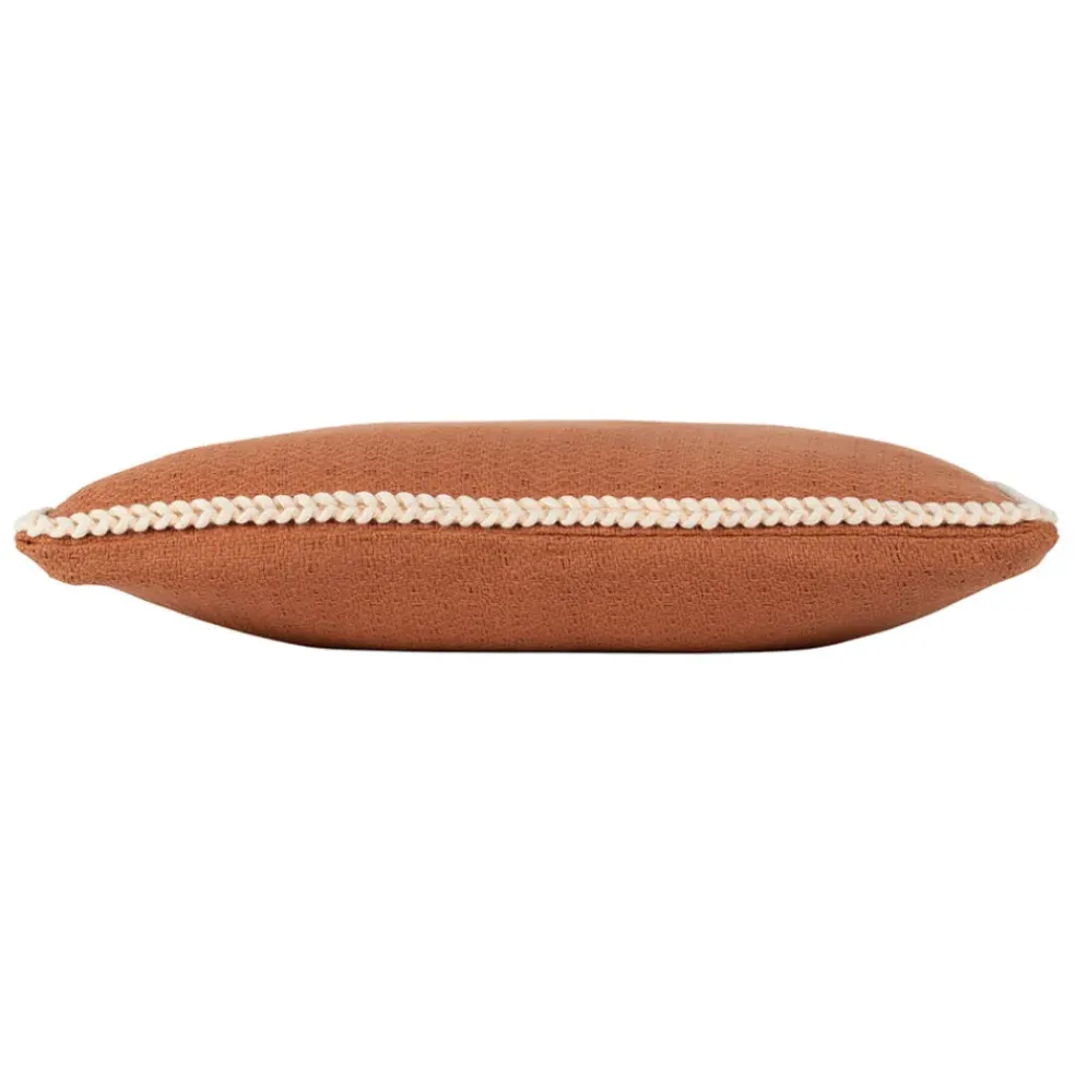Housse de coussin en coton terracotta 45x45cm - Seguia