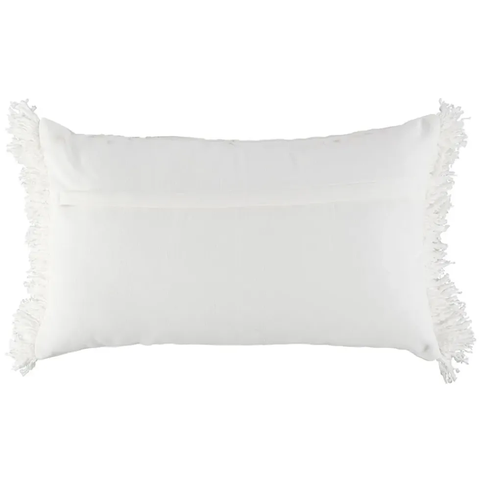 Housse de coussin en coton poisson bleu marine 50x30cm - Bord De Mer