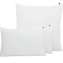Housse de coussin en lin et coton blanc 80x80cm - Figari