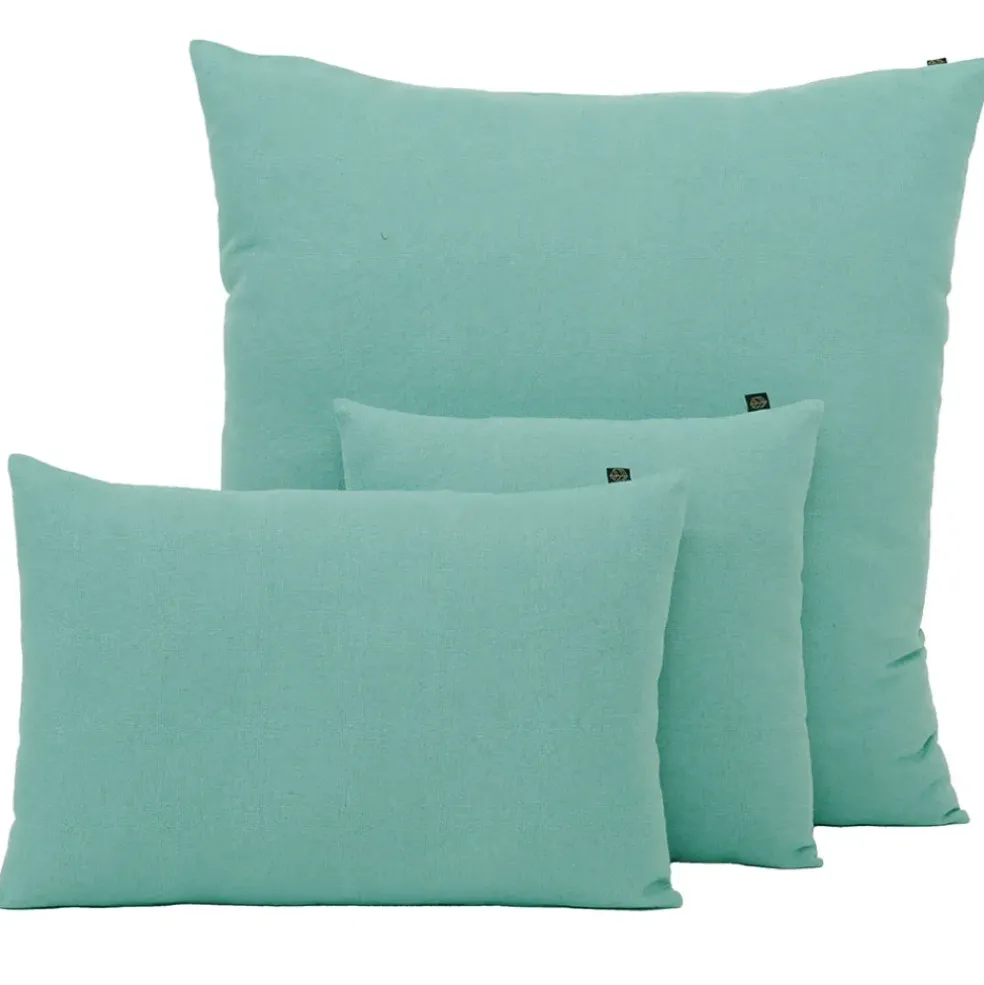 Housse de coussin en lin et coton céladon 80x80cm - Figari