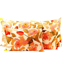 Housse de coussin en lin et coton bois de rose 50x80cm - Ibiza