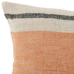 Housse de coussin en lin brique 50x30cm - Hemlin