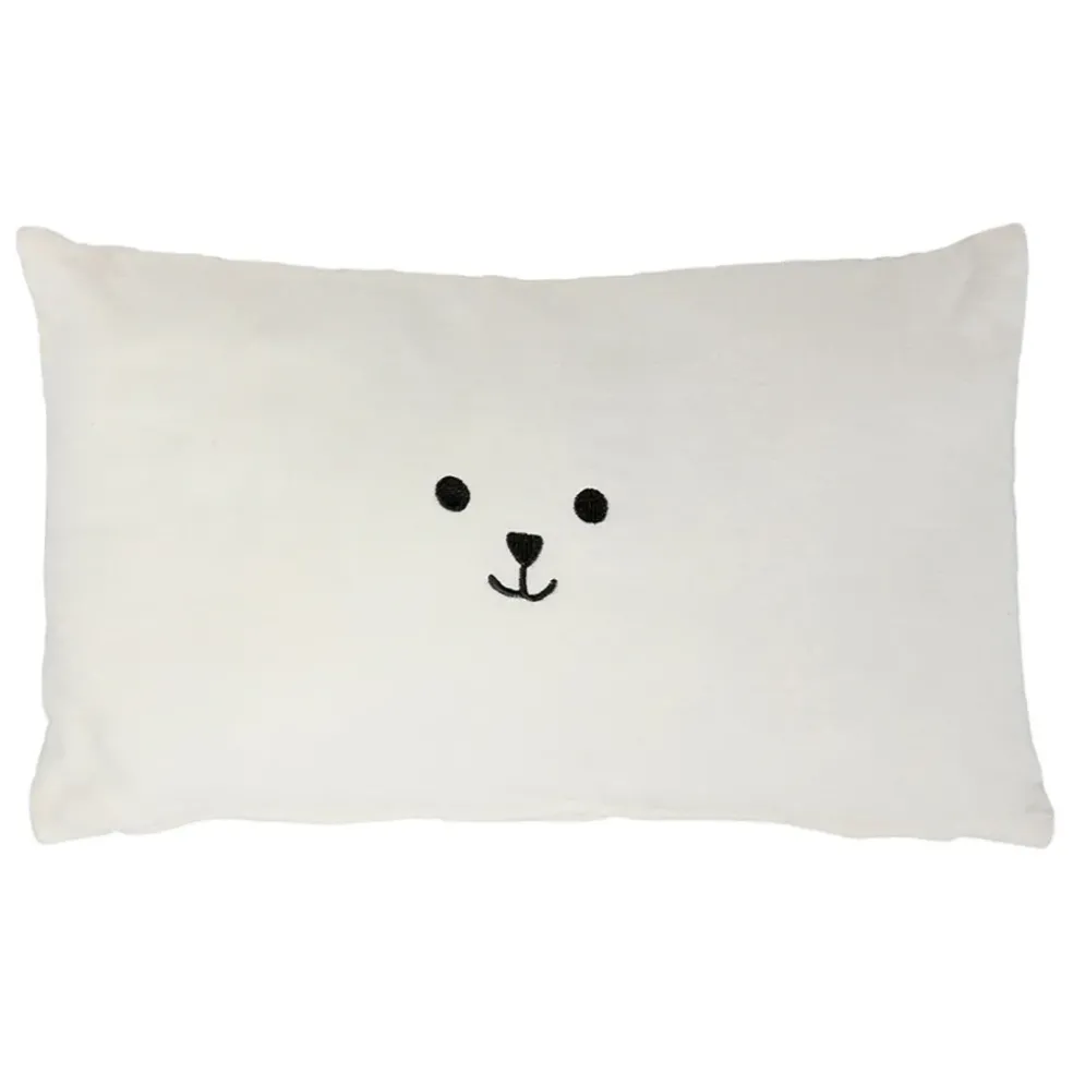 Housse de coussin en velours écru 50x30cm - Songes