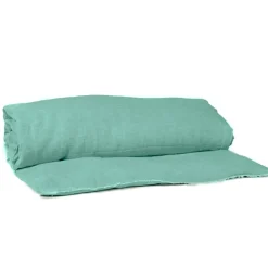 Housse d'édredon en lin et coton celadon 85x200cm - Limy