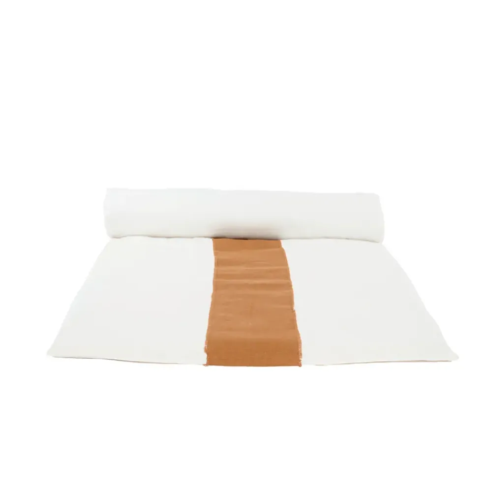 Housse d'edredon en lin tabac 200x85cm - Goa