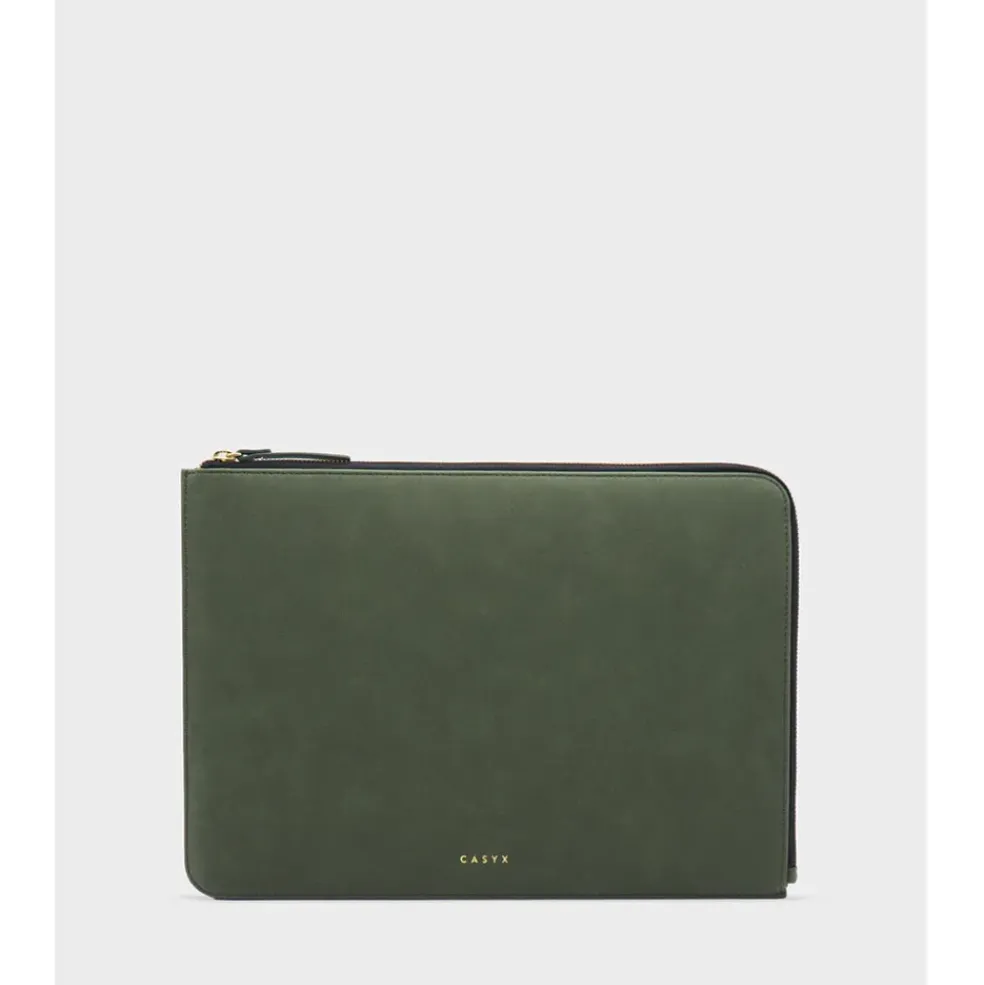Housse d'ordinateur olive - Atelier
