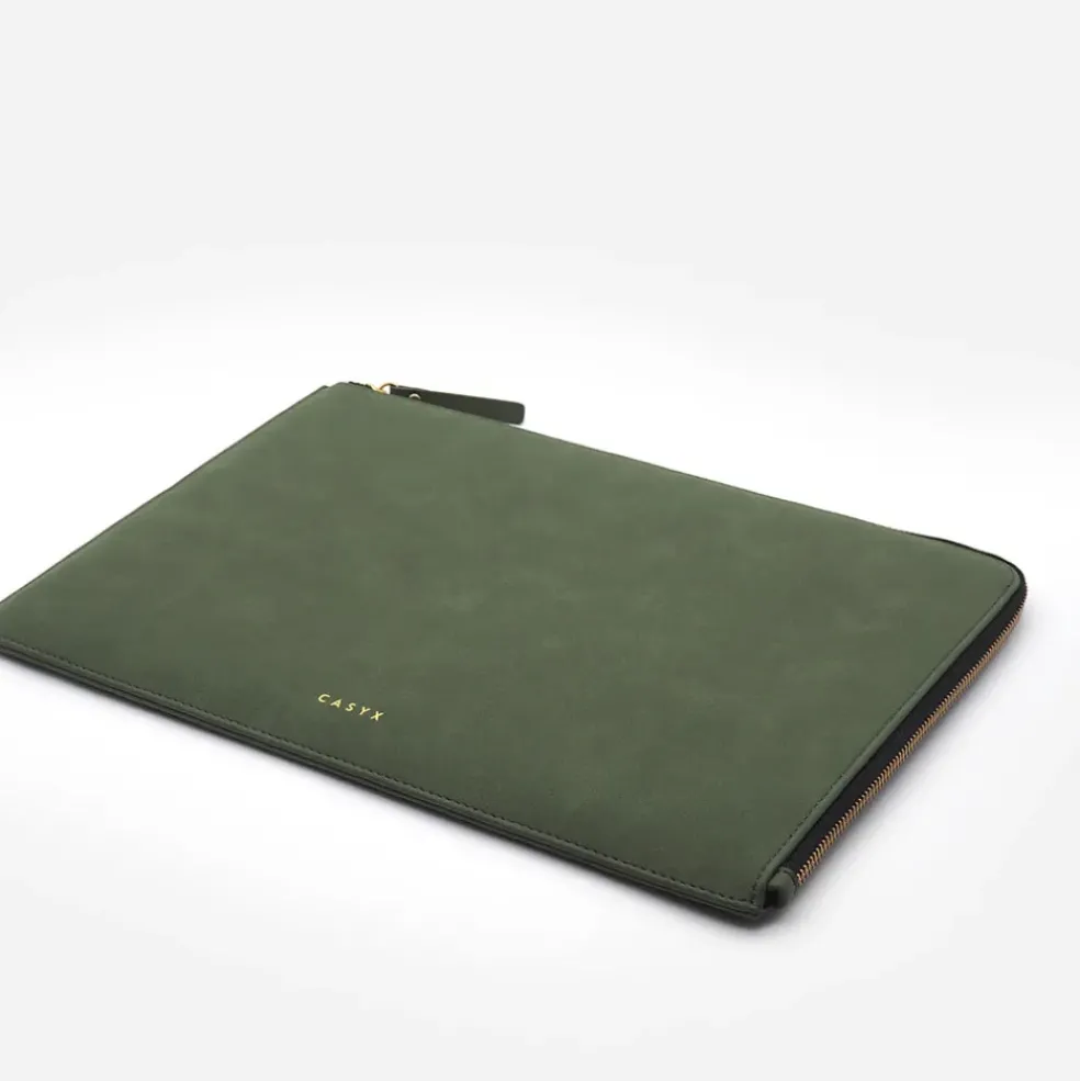 Housse d'ordinateur olive - Atelier
