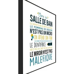 Lambox w salle de bain 40x40cm g lama noir mdf