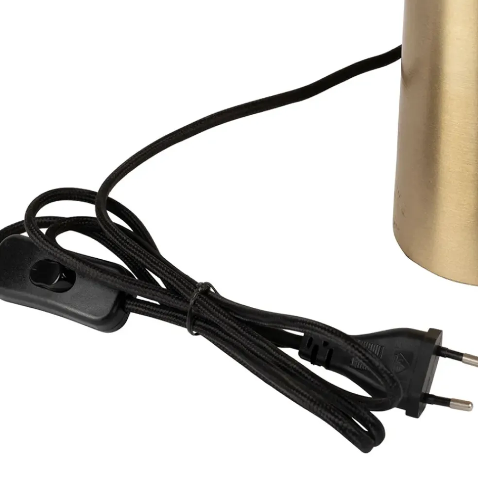 Lampe champignon en fer doré h44cm - Ardecor