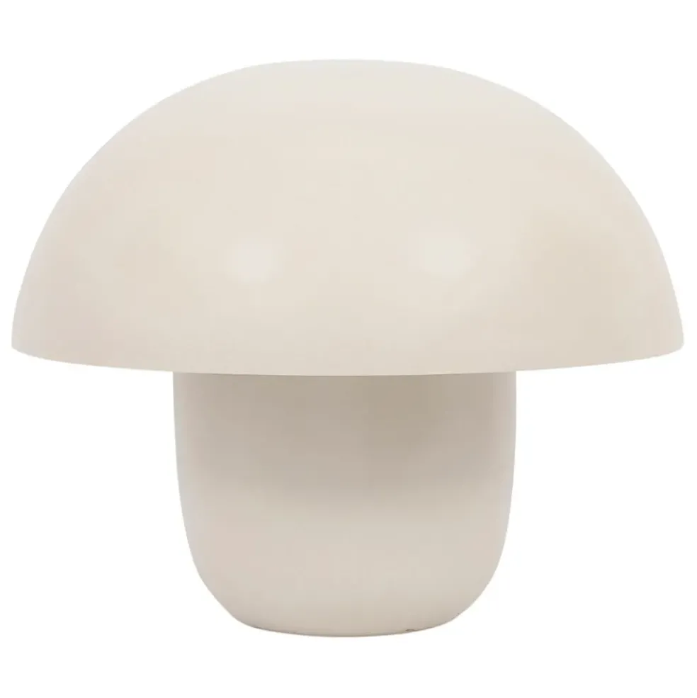 Lampe champignon en fer h35cm beige - Champart