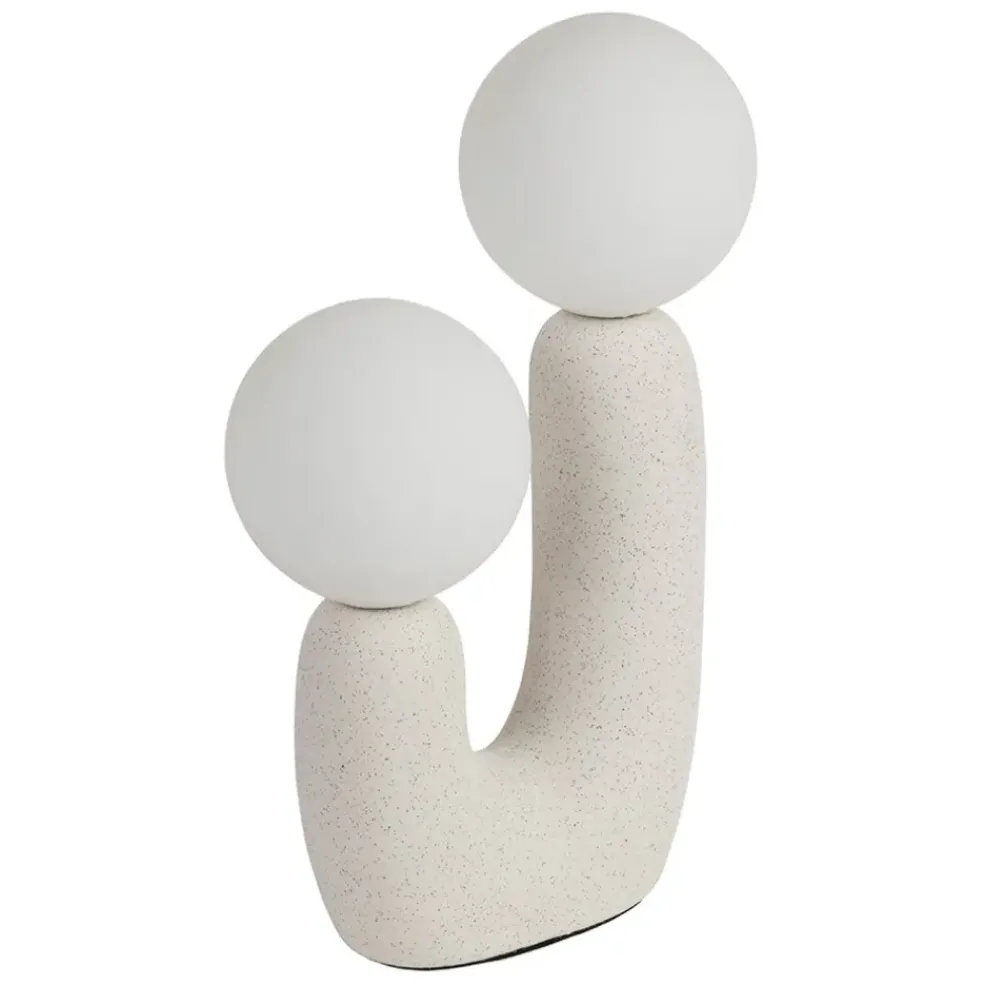 Lampe céramique en écru h31cm - Organic
