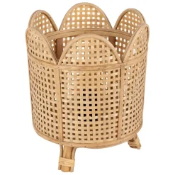 Lampe en bambou et sapin naturel h30cm - Ladret