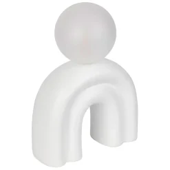 Lampe en céramique et coton ecru h32cm - Organic