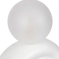 Lampe en céramique et coton ecru h32cm - Organic