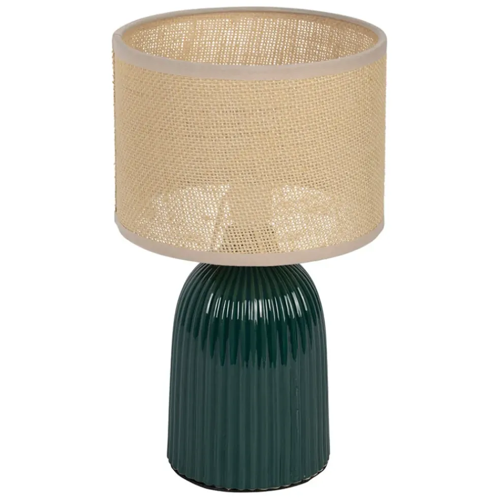 Lampe en céramique émeraude h28cm - Essencia