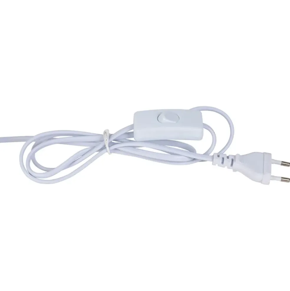 Lampe en céramique rayée émeraude et blanc h27cm - Medi