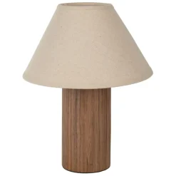 Lampe en fer et pin naturel h30cm - Hera