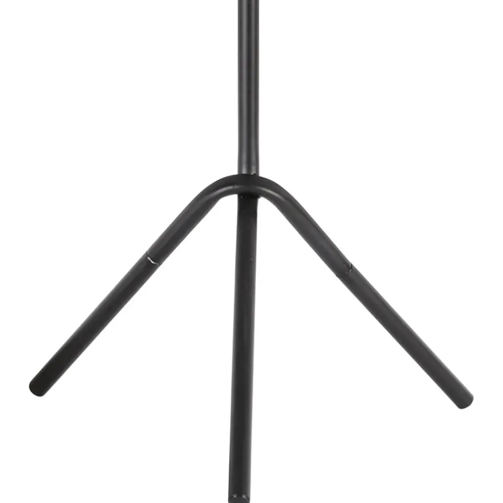 Lampe en fer et verre noir h61cm - Ardecor
