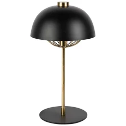 Lampe en fer noir et doré h42cm - Ardecor