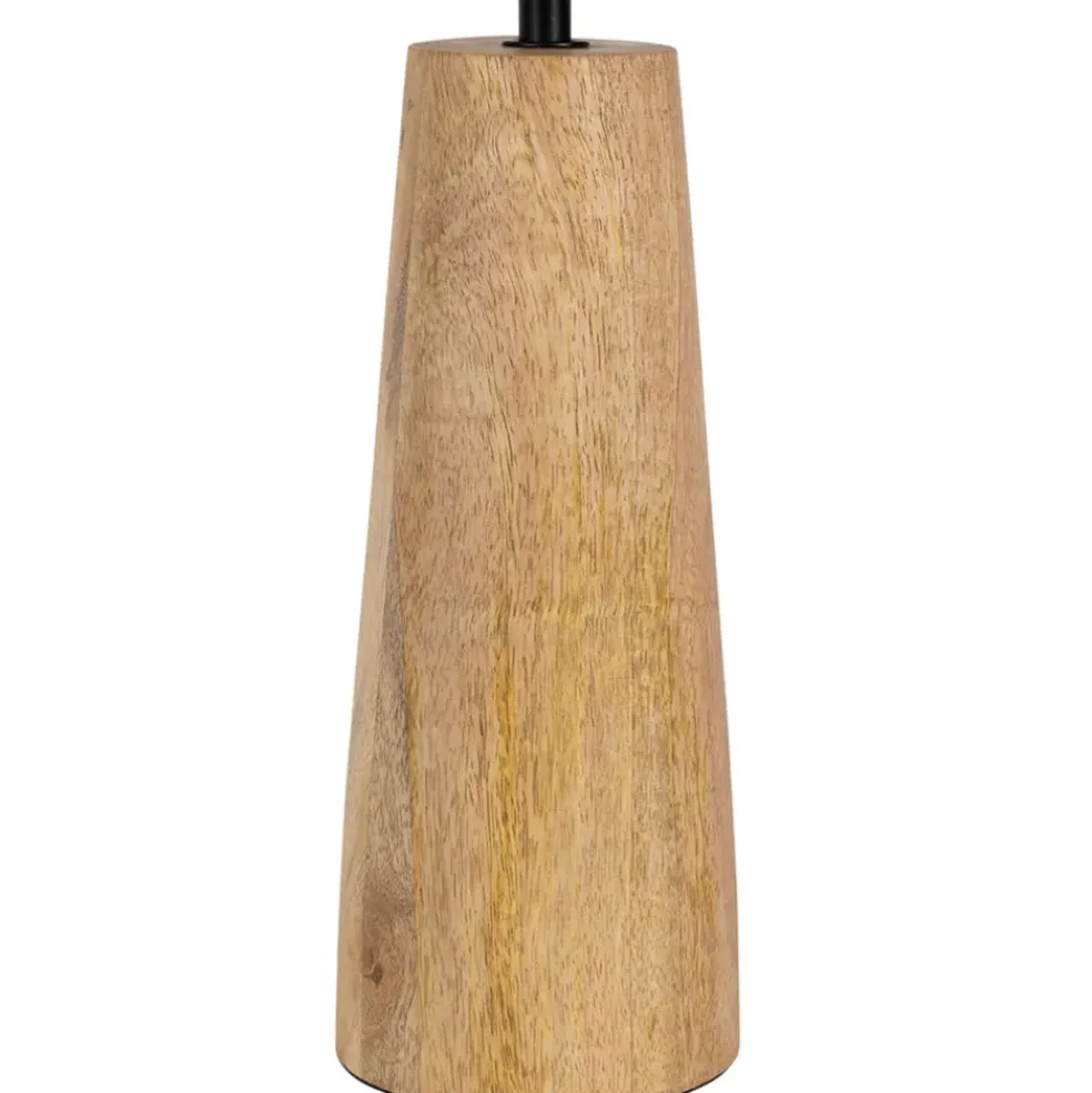 Lampe en manguier et coton naturel h47.5cm - Eterra