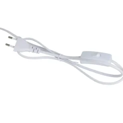Lampe en terre cuite et lin blanc h47cm - Tahra